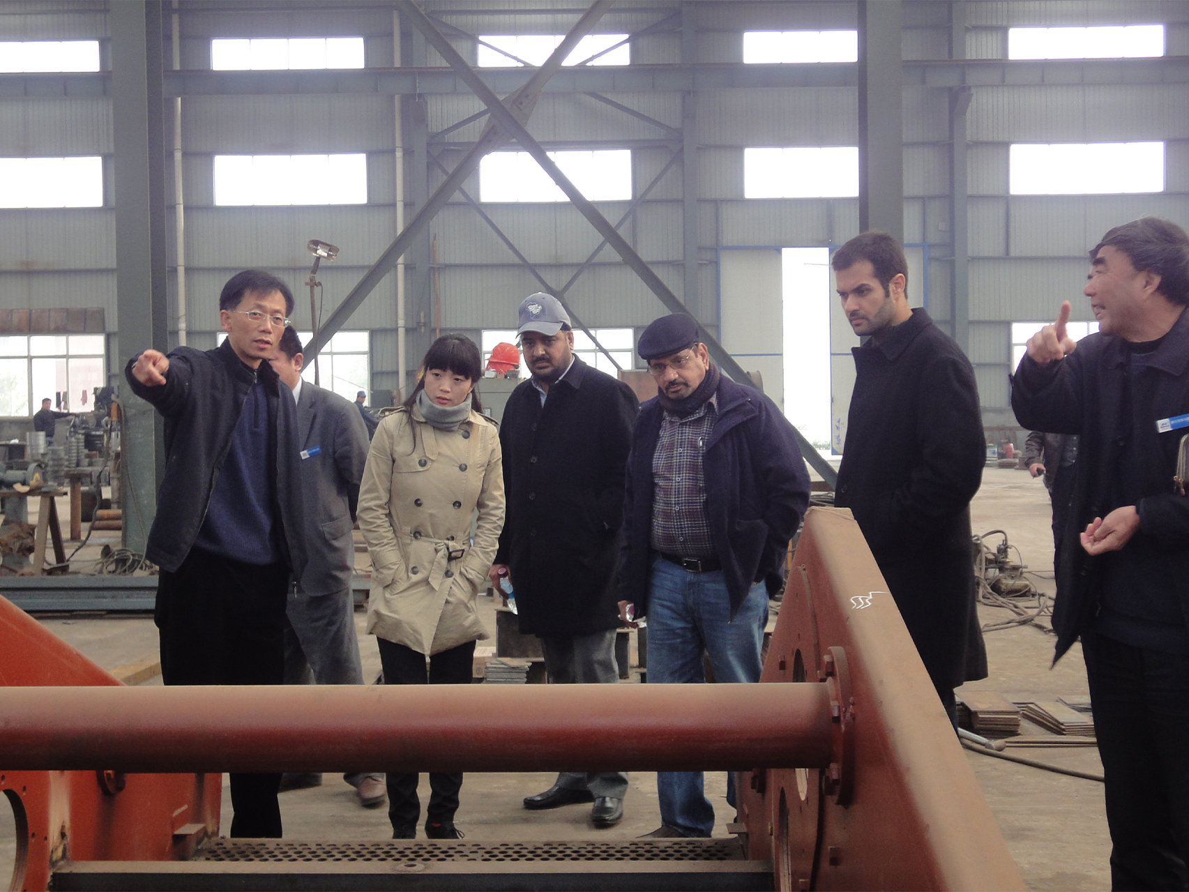 Индийские бизнесмены приезжают в нашу компанию для проверки